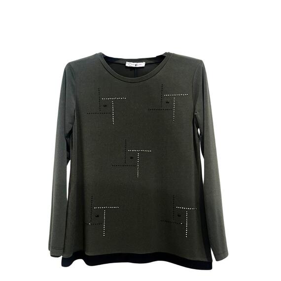 CHIARA AUTIERI MA3025 WOMEN'S BLOUSE WITH RHINESTONE