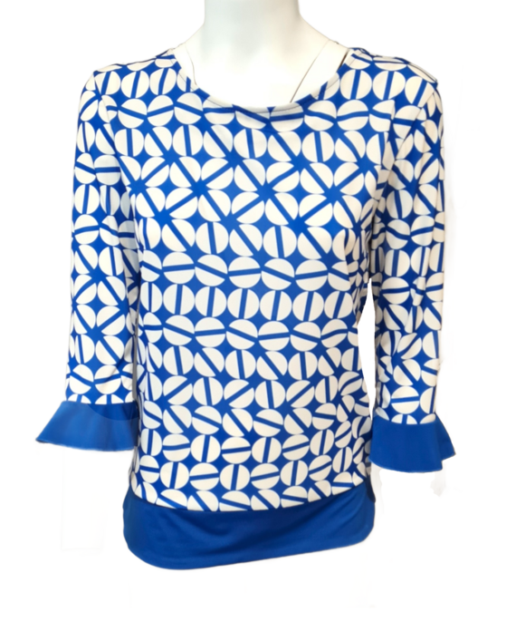 Women's patterned crew-neck sweater MA4080 Chiara Autieri