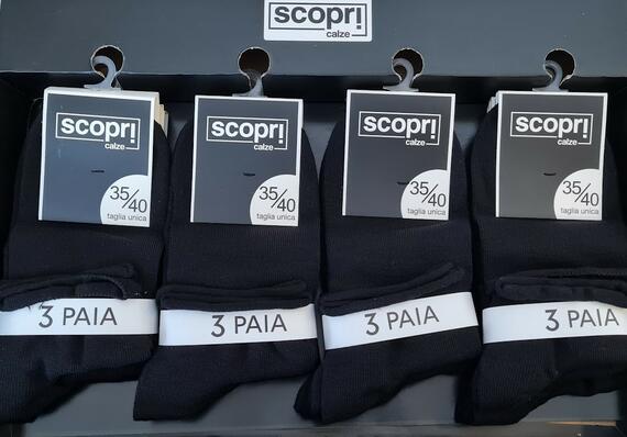 Women's short socks in warm cotton Scopri Prisco Meridiana (3 PAIRS)