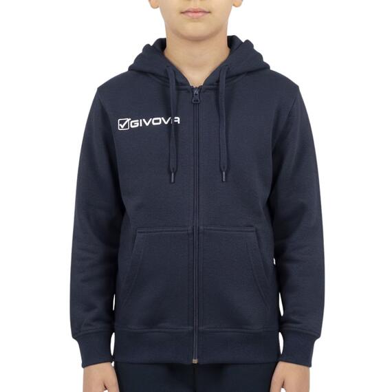 FELPA FULL ZIP TINTA UNITA RAGAZZO GIVOVA MFBG011J