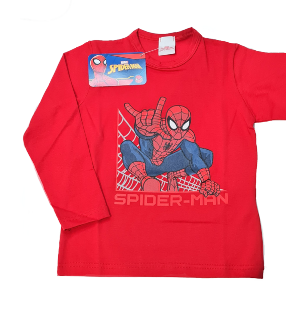 T-Shirt a maniche lunghe da bambino con stampa digitale SPIDER-MAN MV18050 SPIDERMAN  