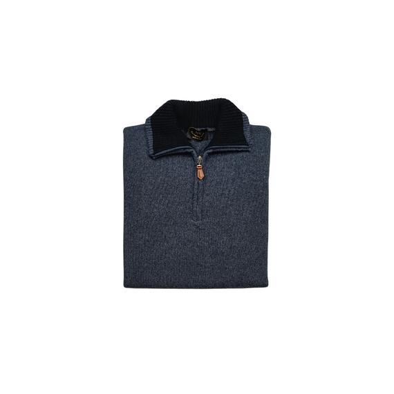 MV ERBA 30Z WOOL BLEND TRUCKER ZIP-UP SWEATER