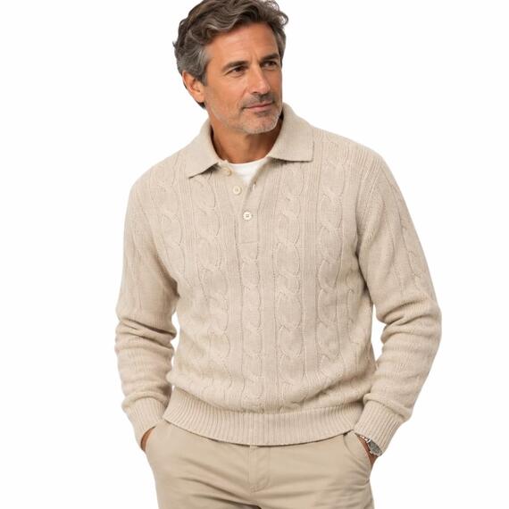 POLO UOMO MISTO LANA MV FUOCO903