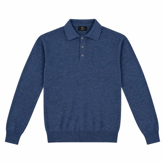 POLO UOMO MANICA LUNGA MISTO LANA MERINO MV MS903