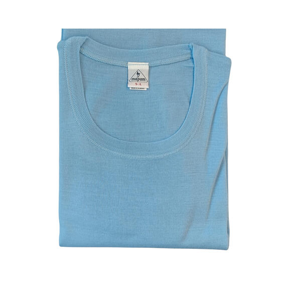 MAGLIA UOMO MEZZA MANICA IN MISTO LANA UOMO MAPOM ROCKY MM CIELO