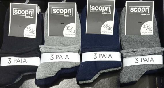 Women's short socks in warm cotton Scopri Prisco Meridiana (3 PAIRS)