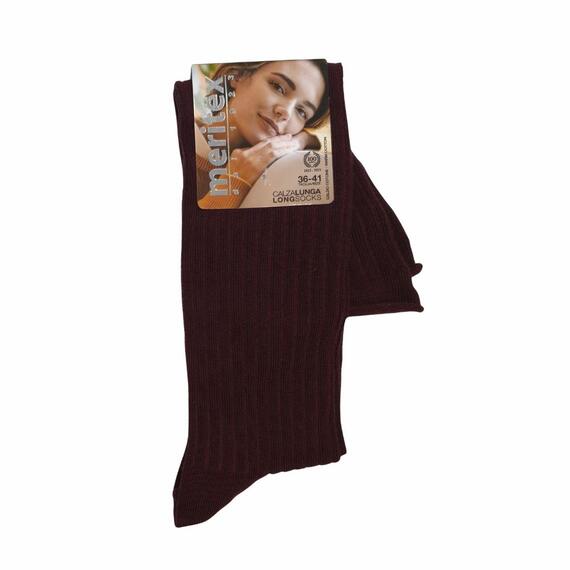 Calzino lungo donna caldo cotone Meritex 6630