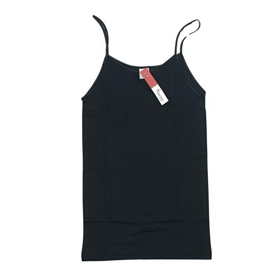 Women's tank top with narrow straps in Scottish thread Moretta T417 size 3-6 Black