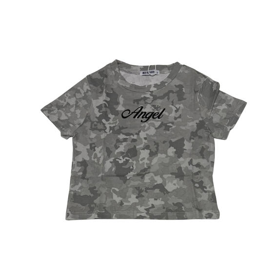 T-SHIRT CAMOUFLAGE SAISON PROCHAINE POUR FILLES 11812 (8-16 ans)