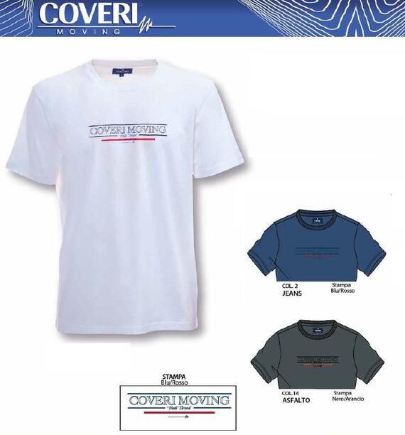 CALIBRATED man t-shirt in cotton jersey Coveri Moving OTJ3388