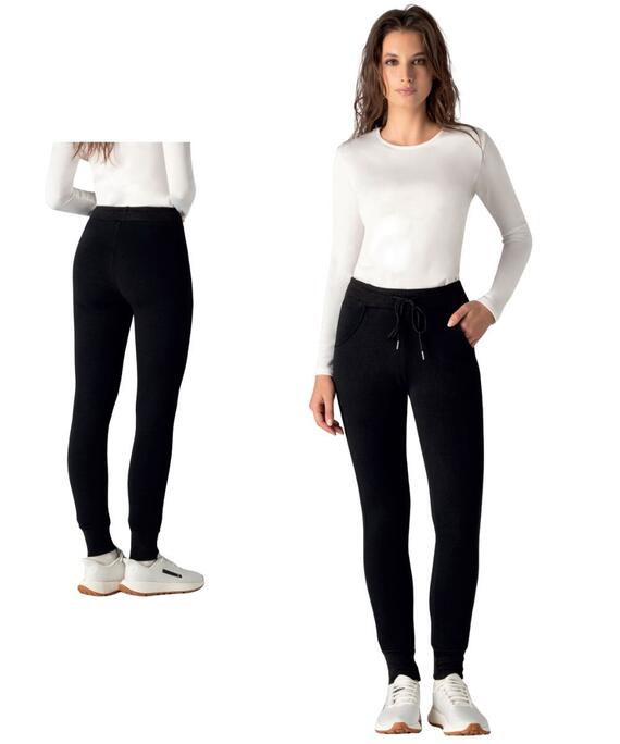 Gladys PD0842 women's fleece jersey leggings