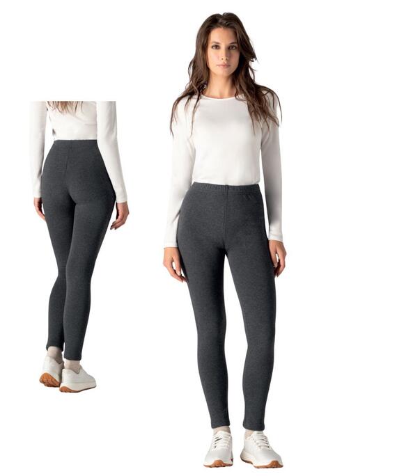 Women's leggings in warm fleece-effect jersey Gladys PD0933