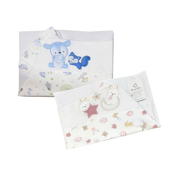 COMPLETO CULLA 3 PEZZI PASTELLO LC