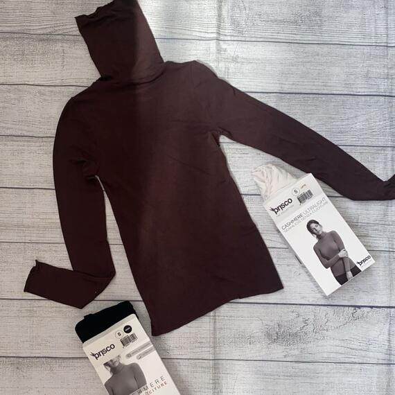 Maglia donna dolcevita a manica lunga in cashmere ultralight Prisco Cash DV