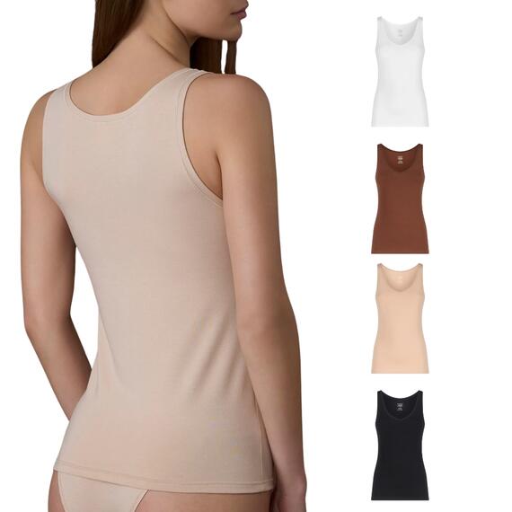 CANOTTIERA DONNA COTONE ELASTICIZZATO EXTRA FINE RAGNO DM05AJ