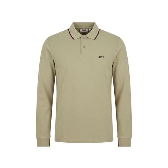 Polo uomo maniche lunghe in cotone Rifle RFP014