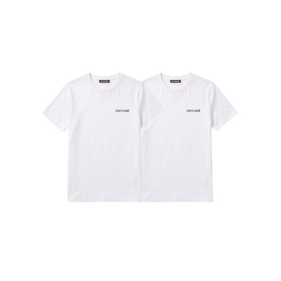T-shirt uomo girocollo in cotone elasticizzato Roberto Cavalli WSO00E CE010