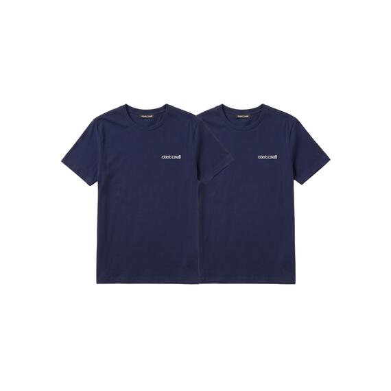 T-shirt uomo girocollo in cotone elasticizzato Roberto Cavalli WSO00E CE010