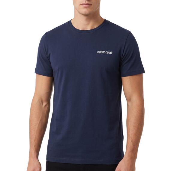 T-shirt uomo girocollo in cotone elasticizzato Roberto Cavalli WSO00E CE010
