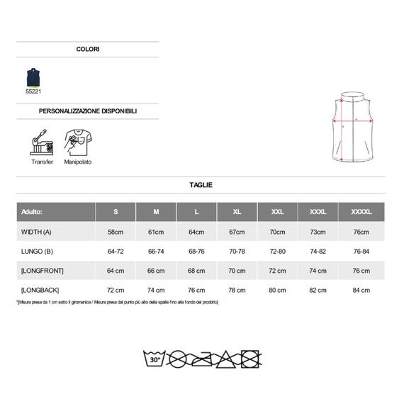 Gilet reversibile imbottito alta visibilità PERSEI HV9313 Roly