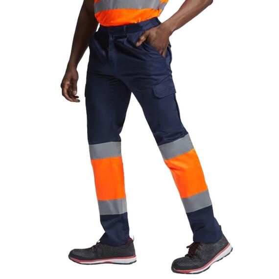 Pantalone bicolore ad altà visibilità Roly NAOS 9300