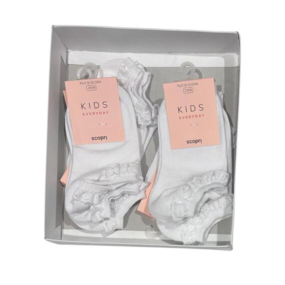 CALZINO SNEAKER BAMBINA PIZZO FILO DI SCOZIA COTONE SCOPRI FIESTA&nbsp;
&nbsp;