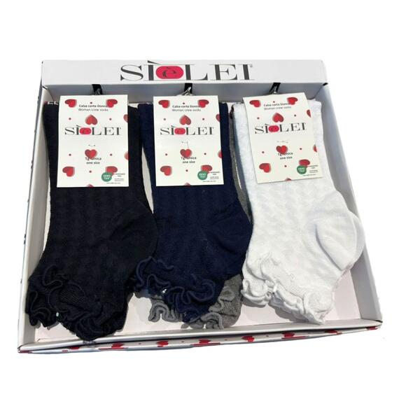 Calzino corto donna in cotone elasticizzato Sielei SA01