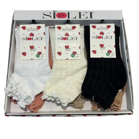 Calzino corto donna in cotone elasticizzato Sielei SA02