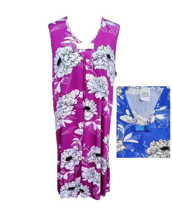Camicia da notte donna a spalla larga in viscosa Moquette