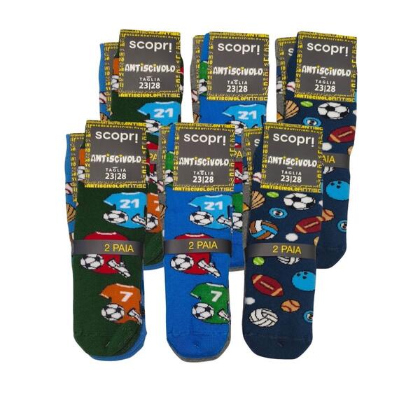 Calzino antiscivolo bambini Scopri Willy