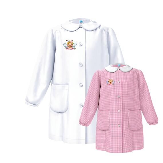 GREMBIULE ASILO BAMBINA SIGGI 33GR4174 RICAMO APE