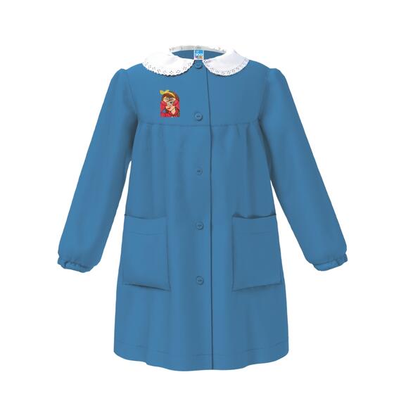 GREMBIULE SCUOLA BAMBINA SIGGI 33GR4211 RICAMO BIMBA CUORE