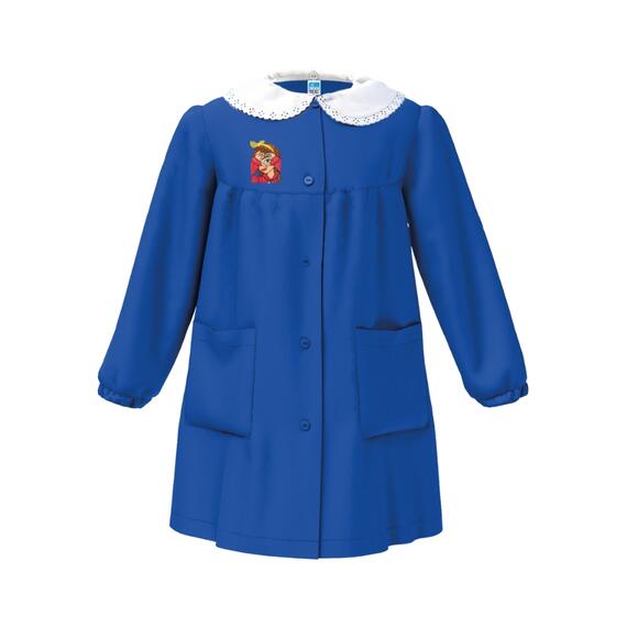 GREMBIULE SCUOLA BAMBINA SIGGI 33GR4211 RICAMO BIMBA CUORE