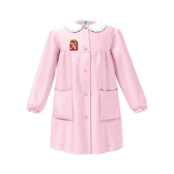 GREMBIULE SCUOLA BAMBINA SIGGI 33GR4211 RICAMO BIMBA CUORE
