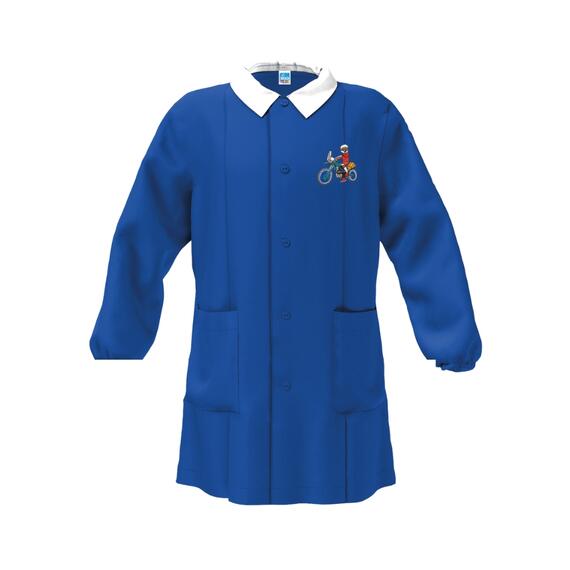 TABLIER SCOLAIRE ENFANT SIGGI 33GR4240 BRODERIE MOTOCROSS