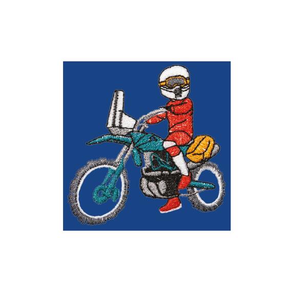 TABLIER SCOLAIRE ENFANT SIGGI 33GR4240 BRODERIE MOTOCROSS