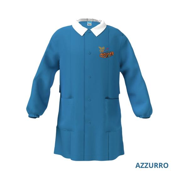 TABLIER SCOLAIRE POUR ENFANTS SIGGI 33GR4243 BRODERIE VOITURE DE COURSE