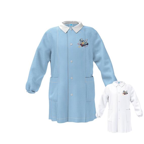 GREMBIULE ASILO BAMBINO SIGGI 33GR4348 RICAMO AUTO