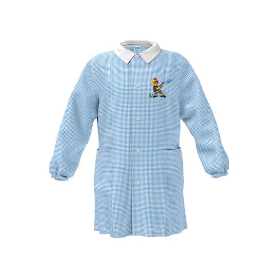 GREMBIULE ASILO BAMBINO SIGGI 33GR4352 RICAMO POMPIERE