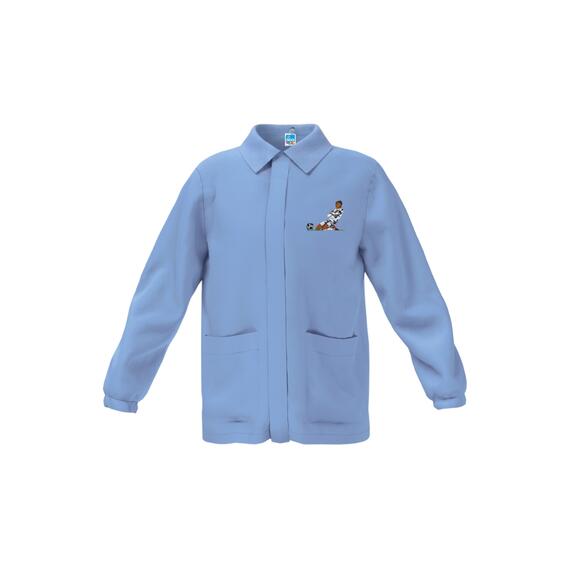 SIGGI 33CS1891 CHILDREN'S SCHOOL JERSEY WITH FOOTBALLER EMBROIDERY