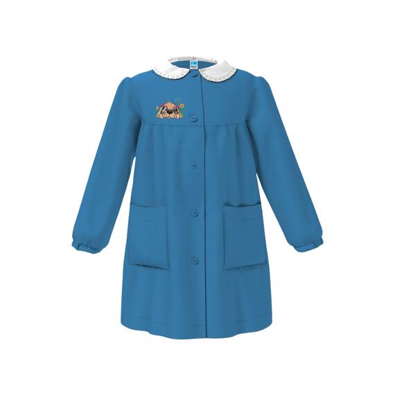 GREMBIULE SCUOLA BAMBINA SIGGI 33GR4364 RICAMO CAGNOLINO