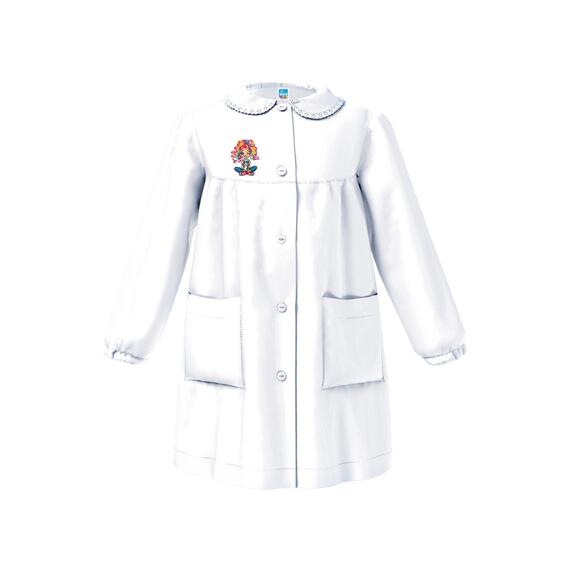GREMBIULE SCUOLA BAMBINA SIGGI 33GR4366 RICAMO RAGAZZA