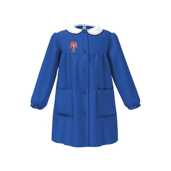 GREMBIULE SCUOLA BAMBINA SIGGI 33GR4366 RICAMO RAGAZZA