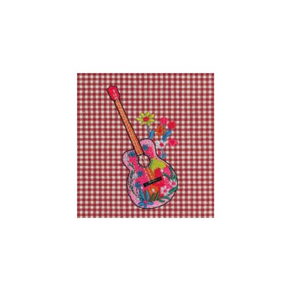 GREMBIULE SCUOLA BAMBINA SIGGI 33GR4378 RICAMO CHITARRA
