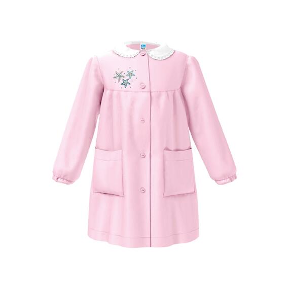 GREMBIULE SCUOLA BAMBINA SIGGI 47GR4383 RICAMO STELLE MARINE