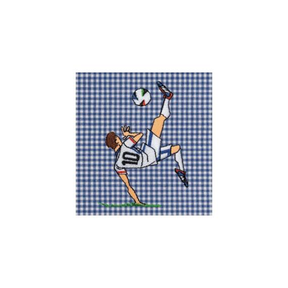 GREMBIULE SCUOLA BAMBINO SIGGI 33GR4403 RICAMO CALCIATORE