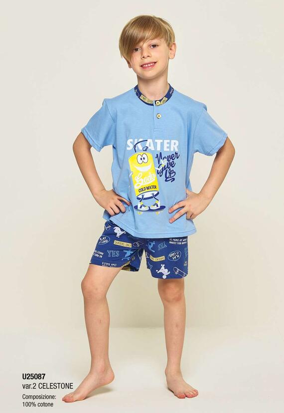 Gary U25087 children's short cotton jersey pajamas 8/10 YEARS