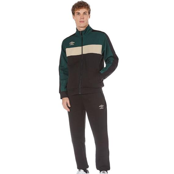 Tuta sportiva uomo fullzip in felpa garzata Umbro 30288