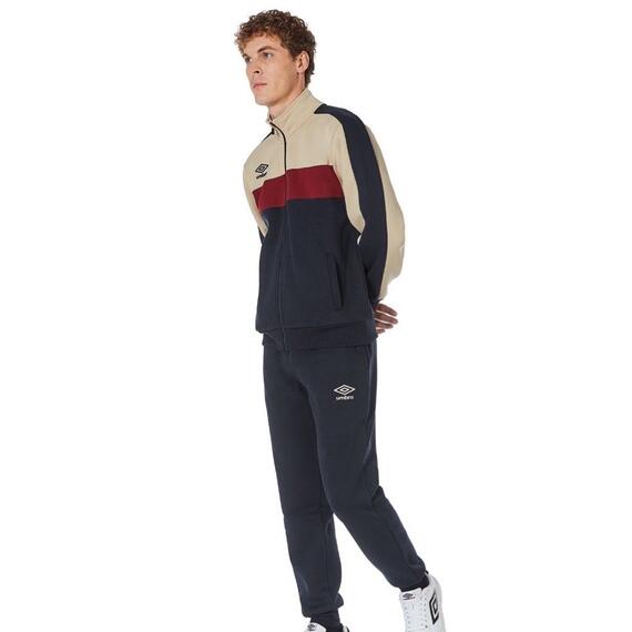 Tuta sportiva uomo fullzip in felpa garzata Umbro 30288