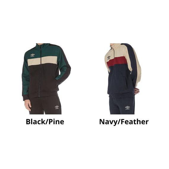 Tuta sportiva uomo fullzip in felpa garzata Umbro 30288